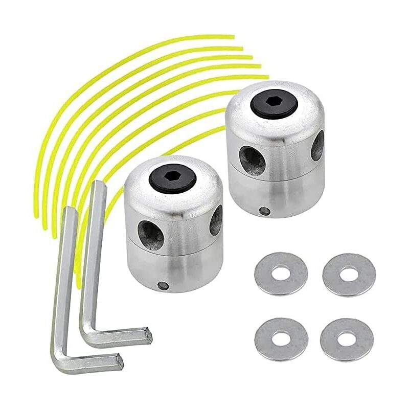 Cabezal Desbrozadora Universal Cortacésped de Aluminio de La Hierba Línea de Nylon Bobina de Jardín Strimmer Cortacéspedes Apropiado 