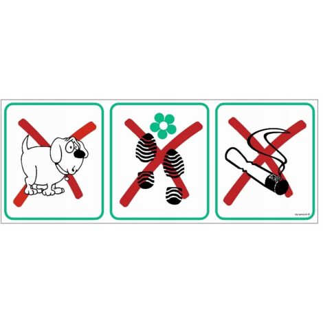 NE003 Chiens interdits, piétinement sur la tôle