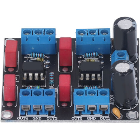 NE5532 4-Kanal-Vorverstärkerplatine mit 5-W-Gleichstromnetzteil (12–15 V)