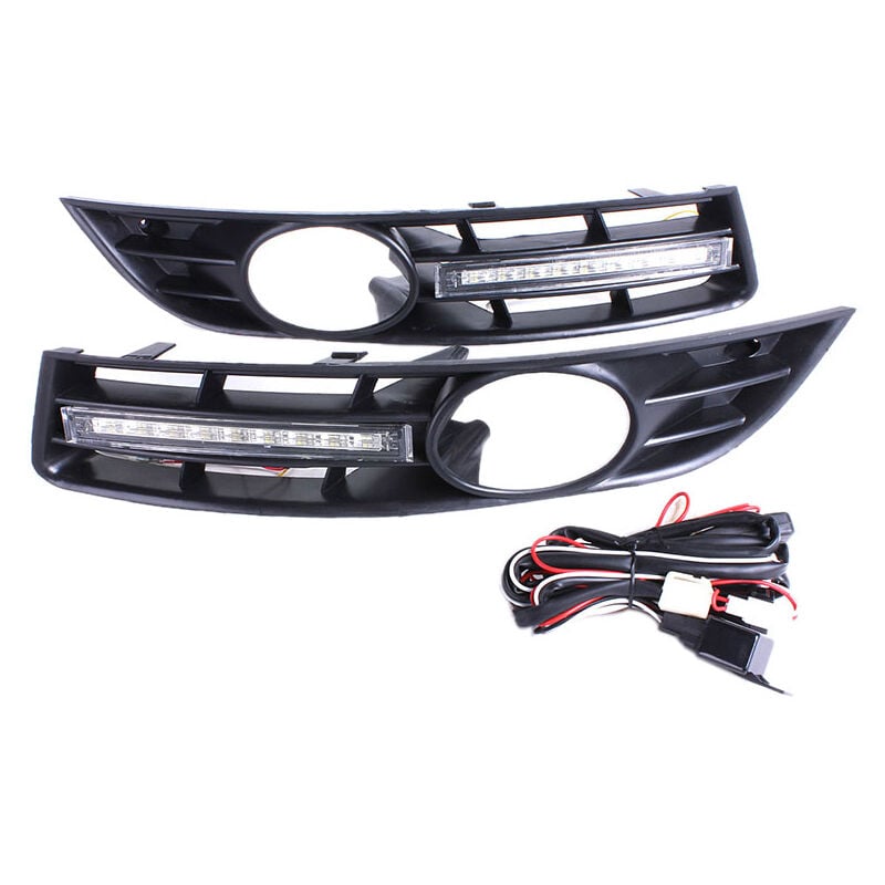 Image of Tlily - Nebelscheinwerfer für FrontstoßStange Lichtgrill + drl-led B6 2007-2011 Wasserdicht