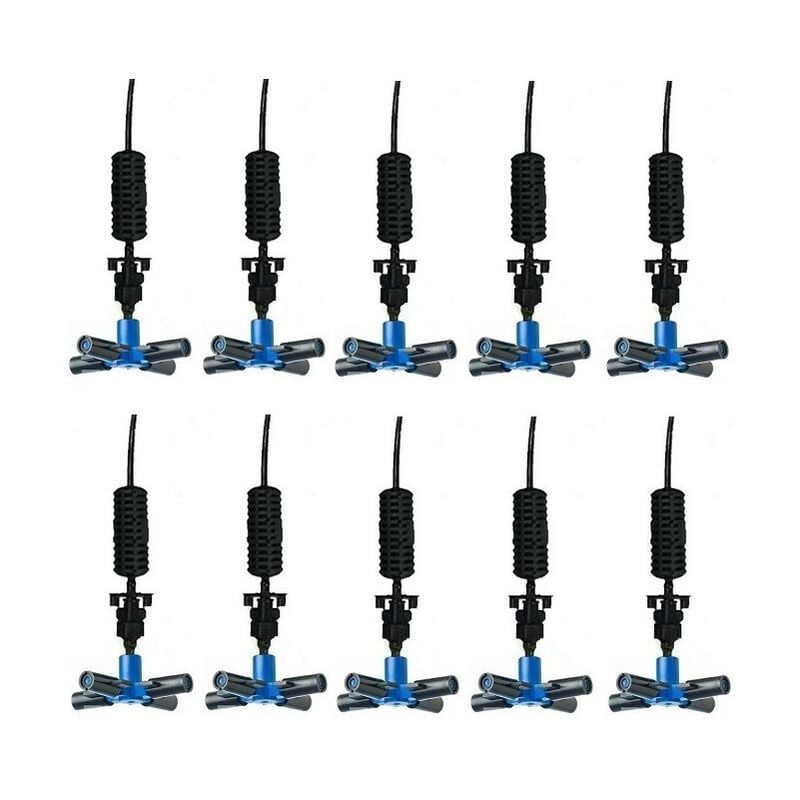 Nébuliseur brumisateur à 4 sorties, système de refroidissement professionnel. Emballez 10 unités. Offre exclusive