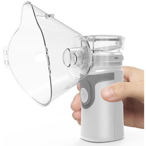 Nébuliseur Inhalateur Electrique Nebuliseur avec Embouchure et Masque pour les Maladies Asthma Respiratoires pour Enfants et