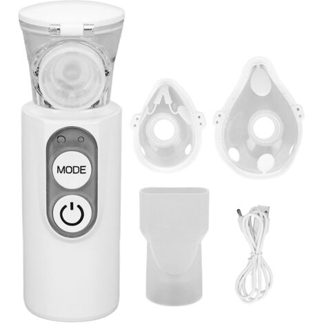 Nébuliseur Portable Ultrasonique Mini pour Enfants et Adultes avec Masque Facial