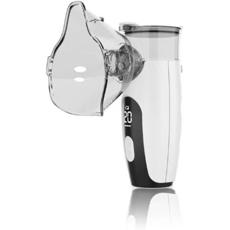 Nébuliseur Respiratoire Adulte USB Rechargeable avec Masque et Embout Buccal pour Voyage et Maison