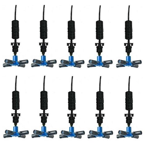 Nebulizzatore nebulizzatore a 4 uscite, sistema di raffreddamento professionale. Confezione da 10 unità.  Offerta esclusiva
