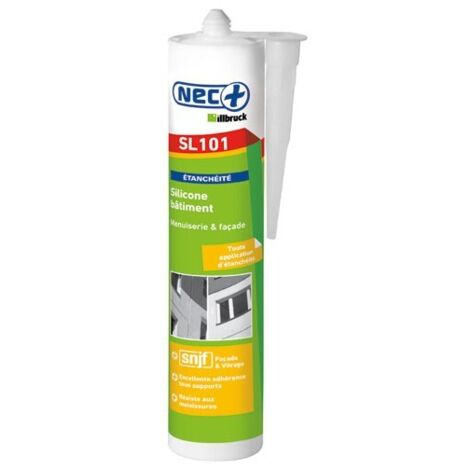 NEC+ ILLBRUCK - Mastic silicone menuiserie fa101 blanc 310ml