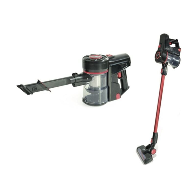 Necchi - NH9205 aspirapolvere senza filo Nero, Rosso Senza sacchetto