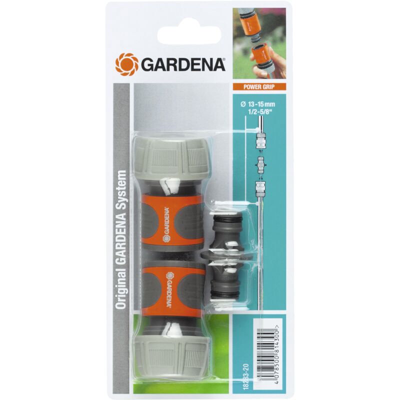 Kit d'arrosage GARDENA pour tuyau Ø19mm 2 raccords rapides Connecteur adapté Garantie - vue 2