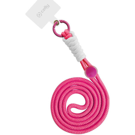 NECKLACE UNI NYLON PINK FL