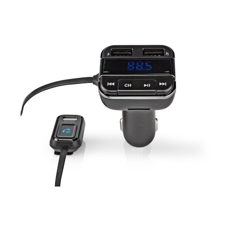 Nedis - 43x38x75mm émetteur fm bluetooth pour voiture - catr123bk