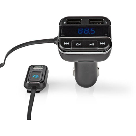 Nedis 43x38x75mm schwarzes auto bluetooth fm sender - catr123bk