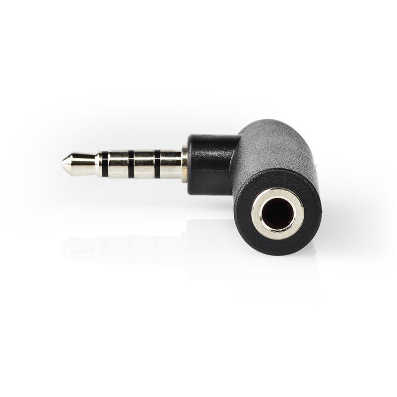 

Adaptador de Audio Estéreo | Conector Macho de 3,5 mm - Conector Hembra de 3,5 mm | Ángulo de 90° | 4-Poste | Negro NE550719944 - Nedis