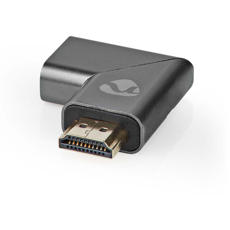 

Adaptador HDMI™ | Conector HDMI™ / HDMI Macho | HDMI Hembra / Salida HDMI ™ | Chapado en oro | Ángulo Izquierdo | Aluminio | Gunmetal | 1 uds. | Caja