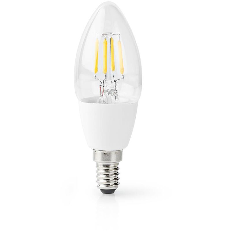 Ampoule led intelligente wi-fi - E14 - C37 - 5 w - 400 lm - blanc WIFILF10WTC37 - Nedis