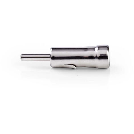 Nedis Auto-Antennenanschluss / Gerade / Stecker / Kupfer / 50 Ohm / Drücken Sie auf / Metall / Silber / 10 Stück / Umschlag