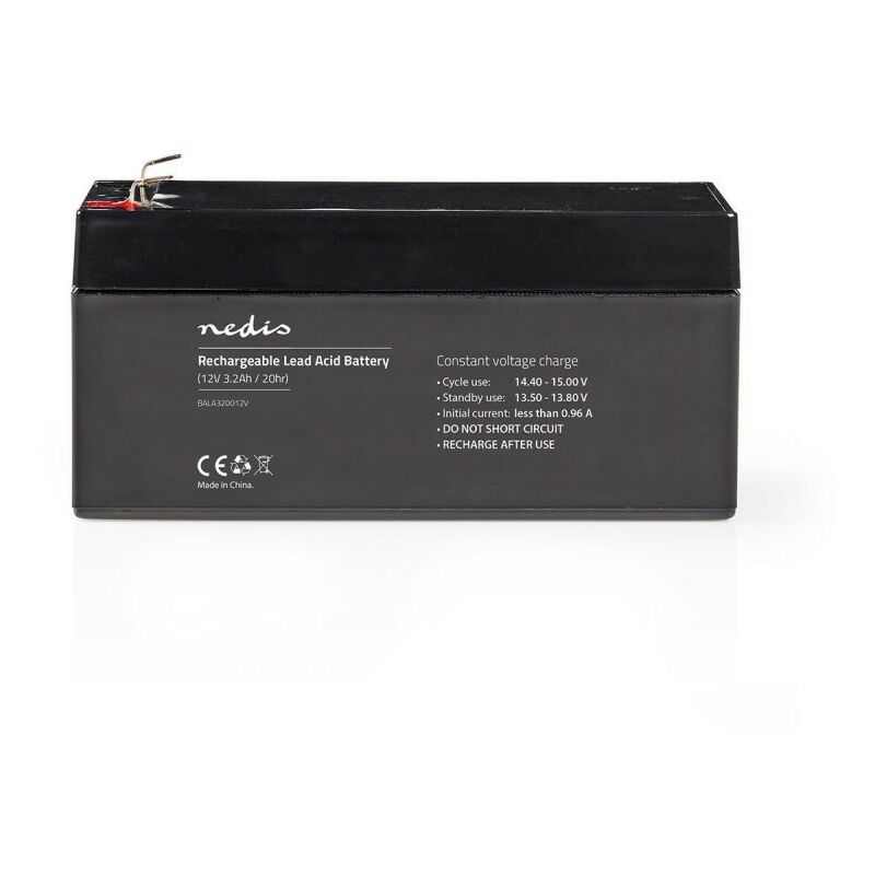 Batterie au Plomb-acide 12V 3200 mAh 134 x 67 x 61 mm - Nedis
