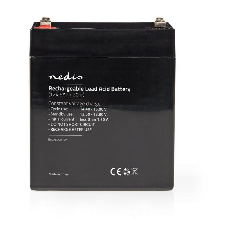 Batterie au Plomb-acide 12V 5 000 mAh 101 x 90 x 70 mm - Nedis