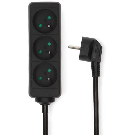Nedis Bloc 3 Prises Avec Interrupteur - Esoc315e1bk - Nedis