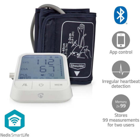 Nedis BLUTDRUCKMESSGERÄT OBERARM (BTHBP10WT SMARTLIVE)