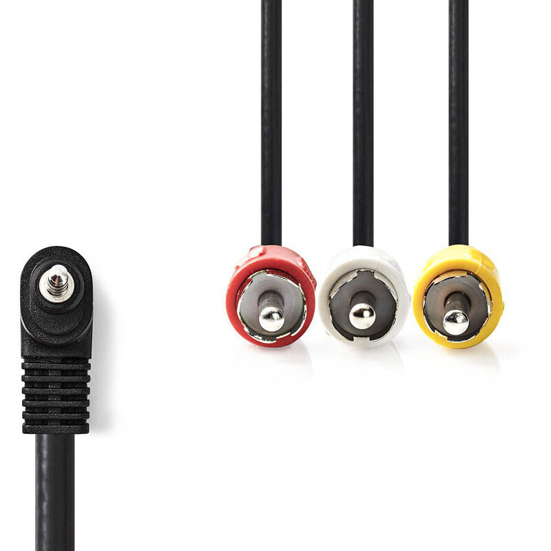 

Cable AV de 3,5 mm | Macho AV de 3,5 mm - 3x RCA Macho | 2,0 m | Negro NE550677457 - Nedis