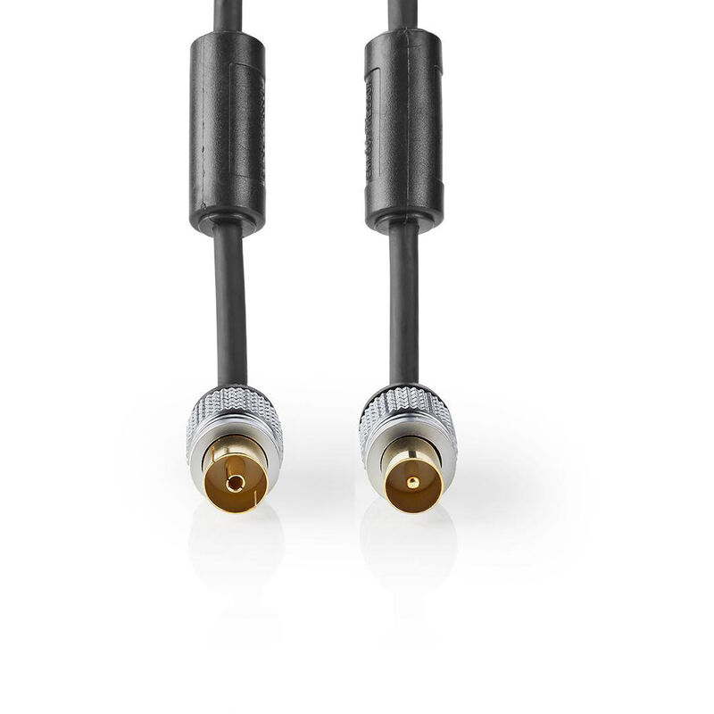 

Cable Coaxial de 90 dB | IEC (Coaxial) Macho – IEC (Coaxial) Hembra | 2,50 m | Gris Antracita NE550704355 - Nedis