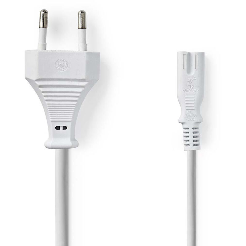 

Cable de alimentación | Conector Europeo - IEC-320-C7 | 3,0 m | Blanco NE550685062 - Nedis