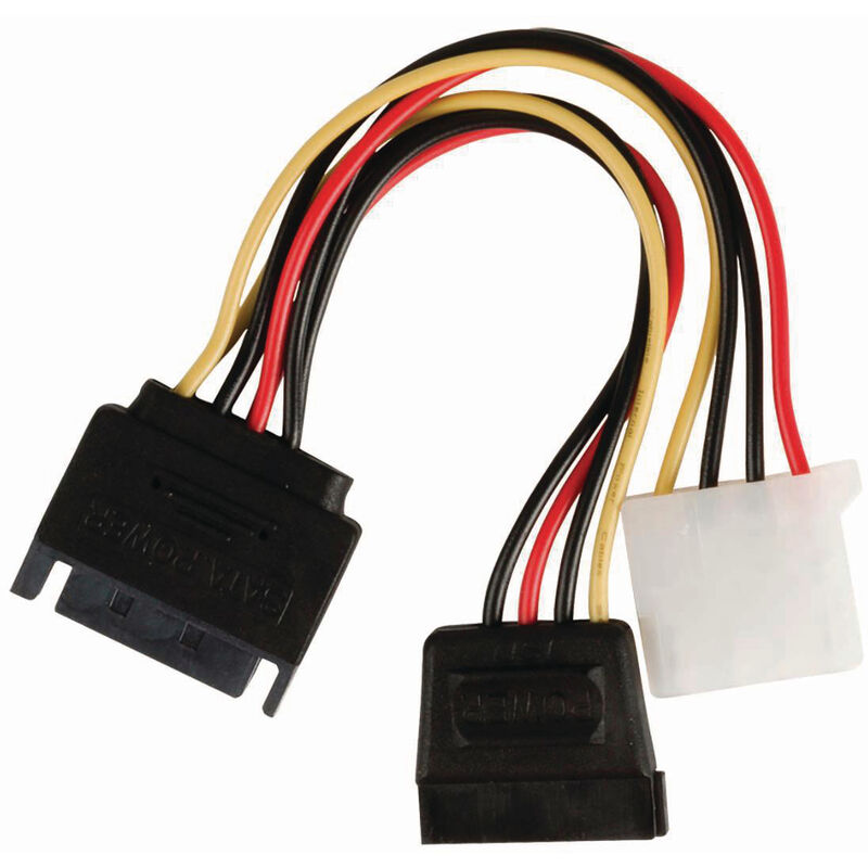 

Cable de Alimentación Interno | SATA de 15 Pines Macho - SATA de 15 Pines Hembra + Molex Hembra | 0,15 m | Varios NE550677286 - Nedis