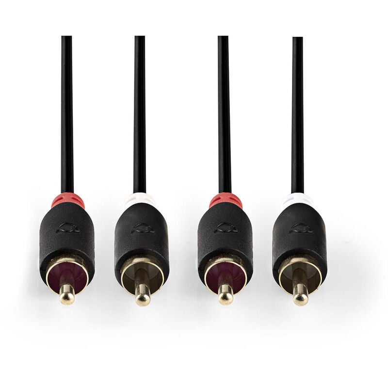 

Cable de Audio Estéreo | 2x RCA Macho - 2x RCA Macho | 2,0 m | Antracita NE550673838 - Nedis