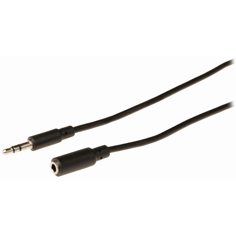 

Cable de Audio Estéreo | Macho de 3,5 mm - Hembra de 3,5 mm | 2,0 m | Negro NE550680493 - Nedis