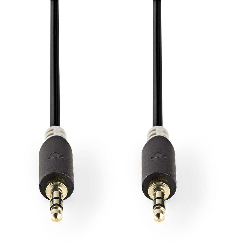 

Nedis Cable de Audio Estéreo | Macho de 3,5 mm - Macho de 3,5 mm | 2,0 m | Antracita NE550673823