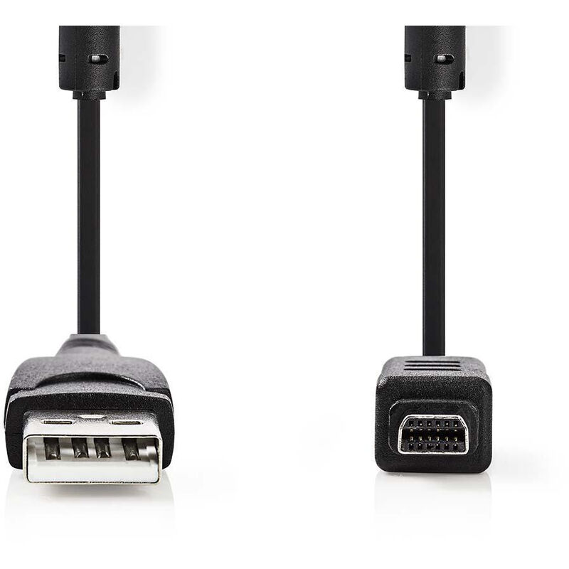 

Nedis Cable de Datos de Cámara | USB A Macho - Olympus de 12 Pines Macho | 2,0 m | Negro NE550677351