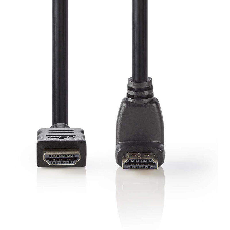 

Cable HDMI™ de Alta Velocidad con Ethernet | Conector HDMI™ - Conector HDMI™ en Ángulo de 90° | 1,5 m | Negro NE550670014 - Nedis