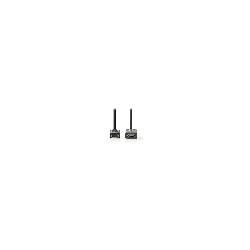 Nedis - Rallonge hdmi haute vitesse avec Ethernet Noir (1 mètre)