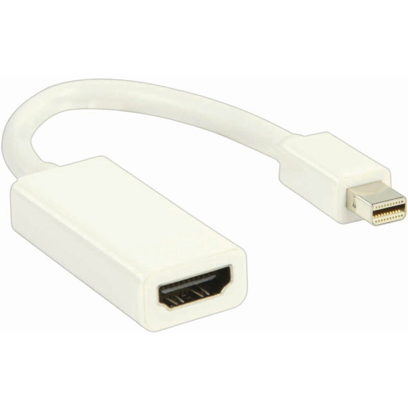 

Nedis - Cable Mini DisplayPort-HDMI | Mini DisplayPort Macho - HDMI Hembra | 0,2 m | Blanco NE550680551