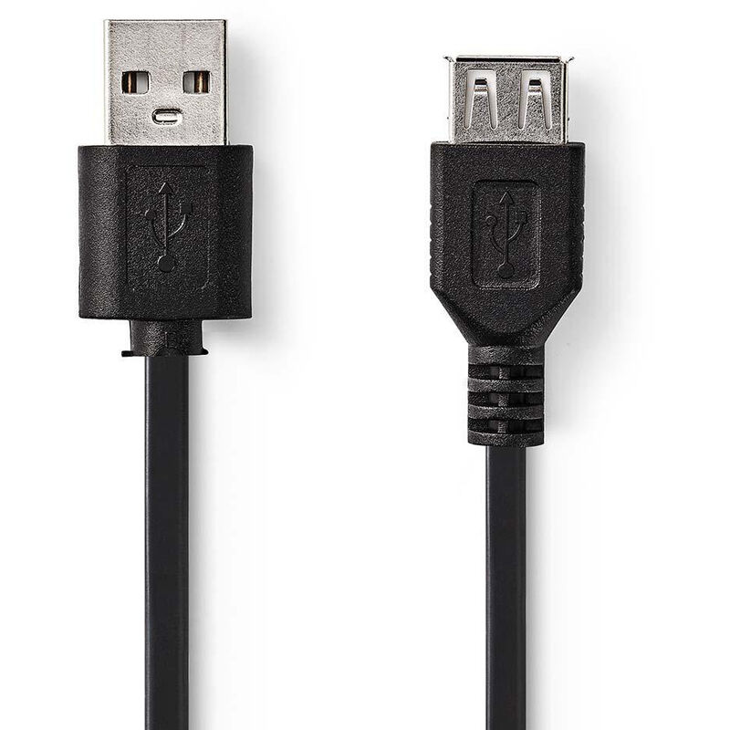 

Cable USB 2.0 | A Macho - USB A Hembra | 2,0 m | Negro NE550686073 - Nedis