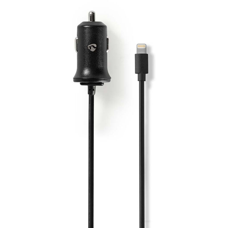 

Nedis - Cargador para Coche | 2,4 A | Cable fijo | Conector Lightning de Apple | Negro NE550670367