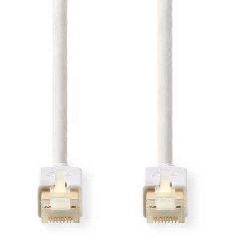 Nedis CAT6-Netzwerkkabel / RJ45 Stecker / RJ45 Stecker / S/FTP / 20.0 m / Rund / LSZH / PVC / Weiss / Verpackung mit Sichtfenster