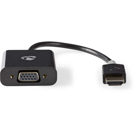 nedis CCBW34900AT02 VGA zu HDMI Adapter anthrazit