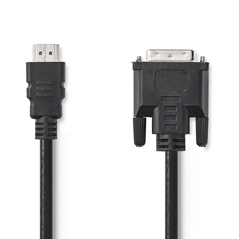 Câble HDMI™ vers DVI Connecteur HDMI™ - DVI-D Mâle à 24 + 1 Broches 5,0 m Noir