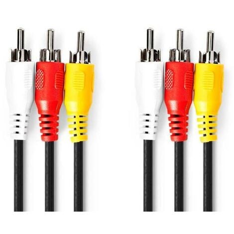 10M 32FT vidéo cable rallonge rca jack câble prise phono connecteur plug  pour recul voiture fil de détection rouge