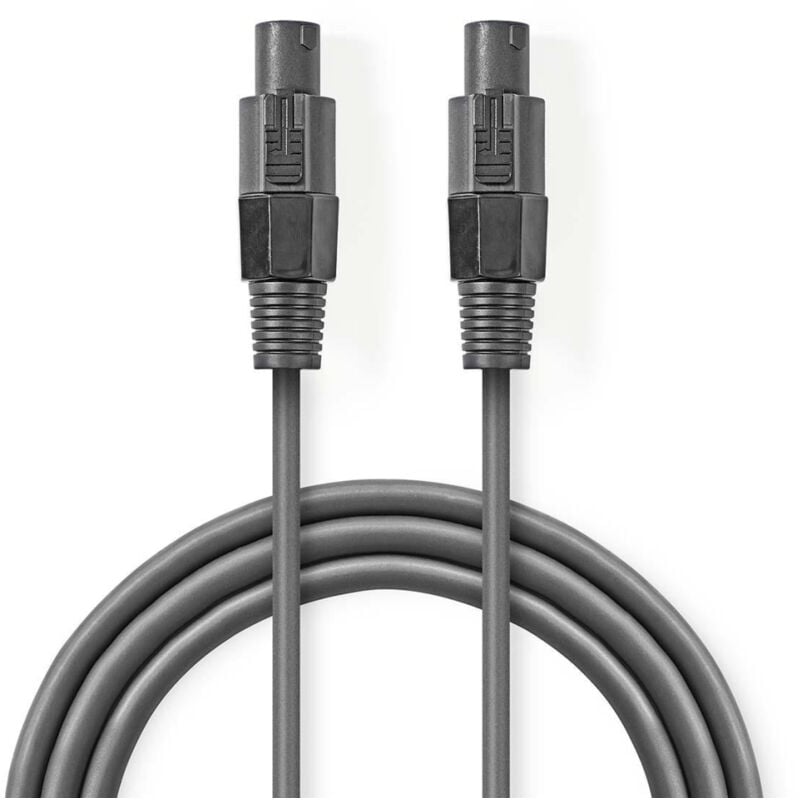 Image of COTH16000GY30 cavo per altoparlante 1,5 mm² altoparlante 2 pin femmina - altoparlante 2 pin femmina 3,0 m grigio - Nedis