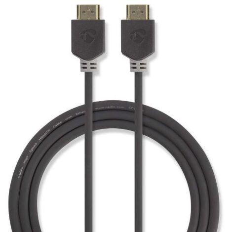 Nedis CVBW34000AT20 Cavo HDMI™ ad alta velocità con porta Ethernet HDMI™ - Porta HDMI™ 2,0 m antracite