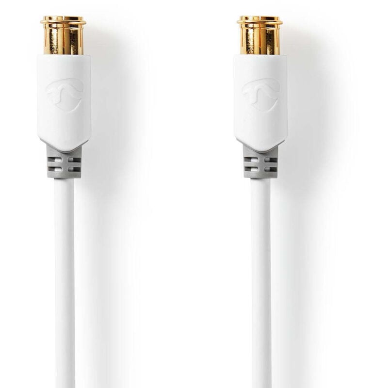 F quick - f quick cables f hane quick f hane quick guldplaterad 75 ohm dubbelskarmad 100 m rund pvc vit kartong med fonster