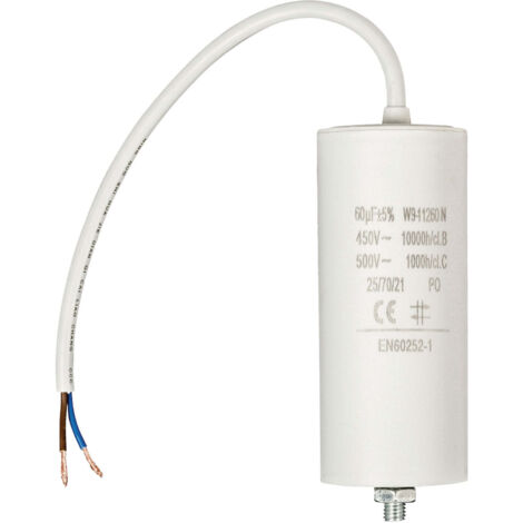 Nedis Fixapart W9-11260N Condensateur Blanc 60uF 450V