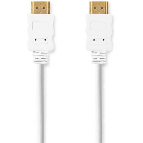 Nedis High Speed HDMI ™ Kabel mit Ethernet / HDMI™ Stecker / HDMI™ Stecker / 4K@30Hz / ARC / 10.2 Gbps / 2.00 m / Rund / PVC / Weiss / Box