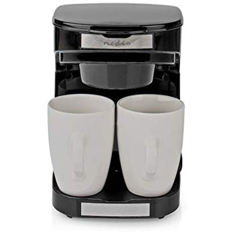 UNBEKANNT Nedis KACM140EBK Cafetière noir Nombre de tasse=2