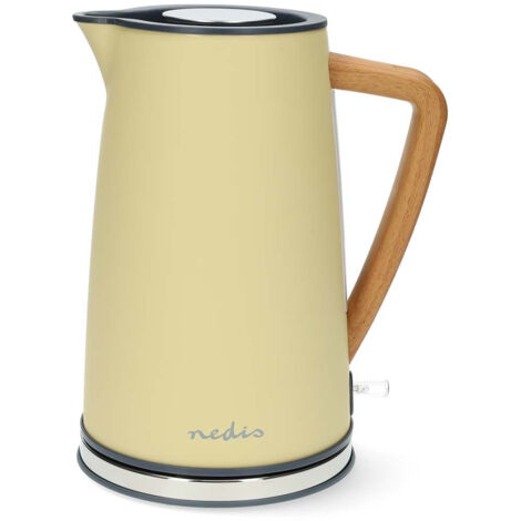Nedis KAWK510EYW Bouilloire voyant lumineux jaune Contenance: 1.7 l