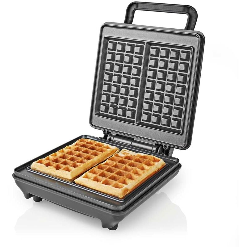 Image of Waffle Maker - Cialde del Belgio - 22 x 12.5 cm - 1200 w - Controllo automatico della temperatura - ABS/Alluminio