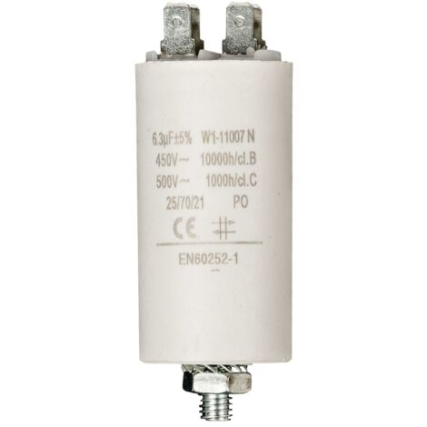 Nedis Kondensator / 6.3 uF / 450 V / Faston / 1 Stück