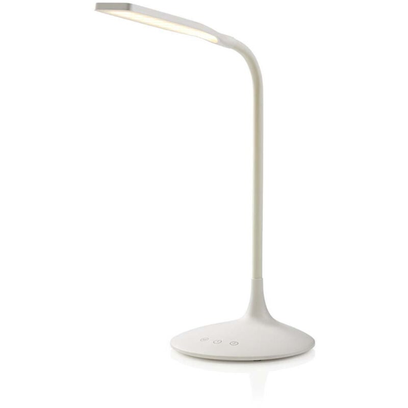 Nedis - Lampe de table led à intensité variable LTLG3M1WT2 Contrôle tactile 3 modes d'éclairage Batterie rechargeable 250 Lm